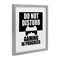 Stupell Industries Do Not Disturb Minimal Gamer Framed Print Under Glass, design by Kim Allen